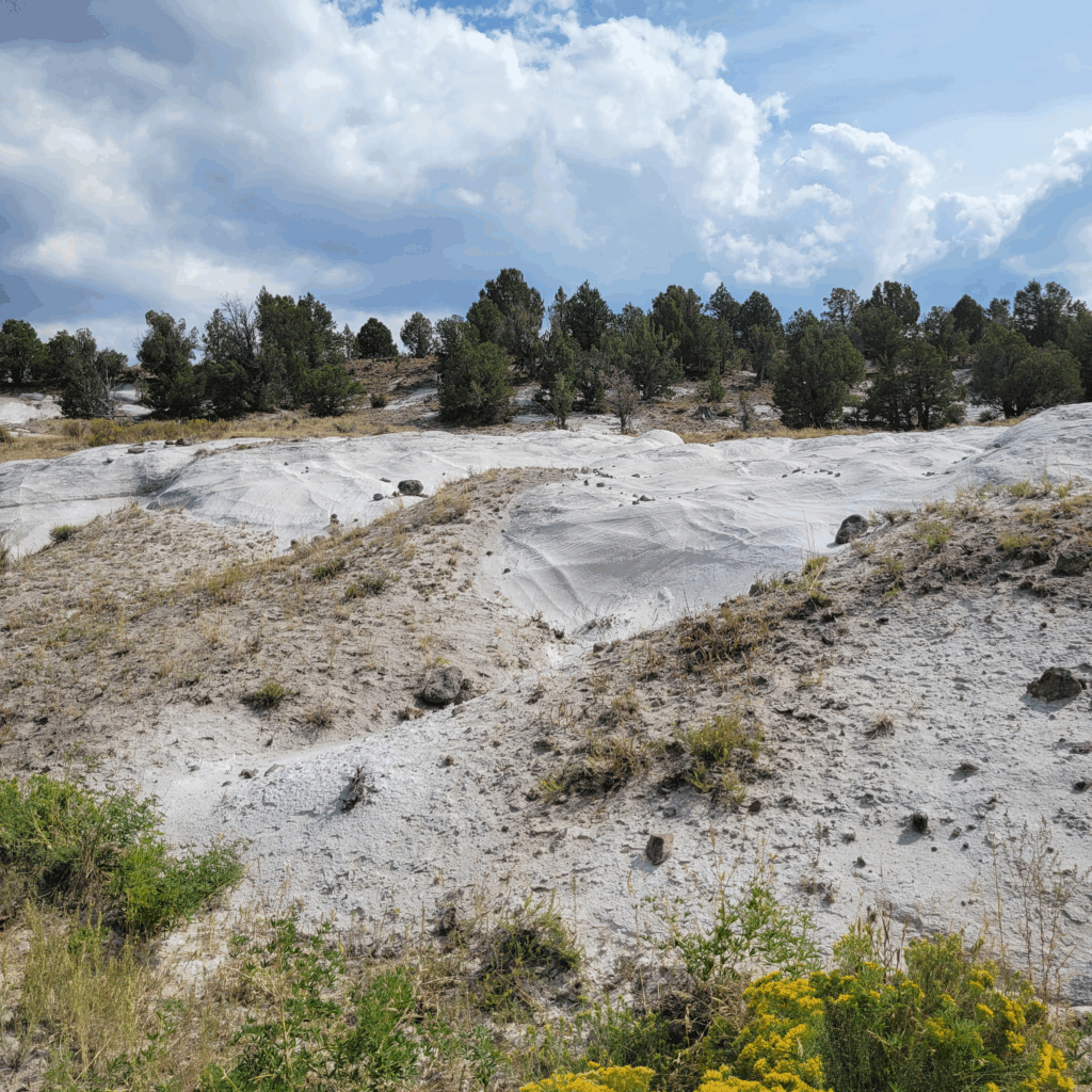 Beautiful hills of natural pozzolan materials in Utah
